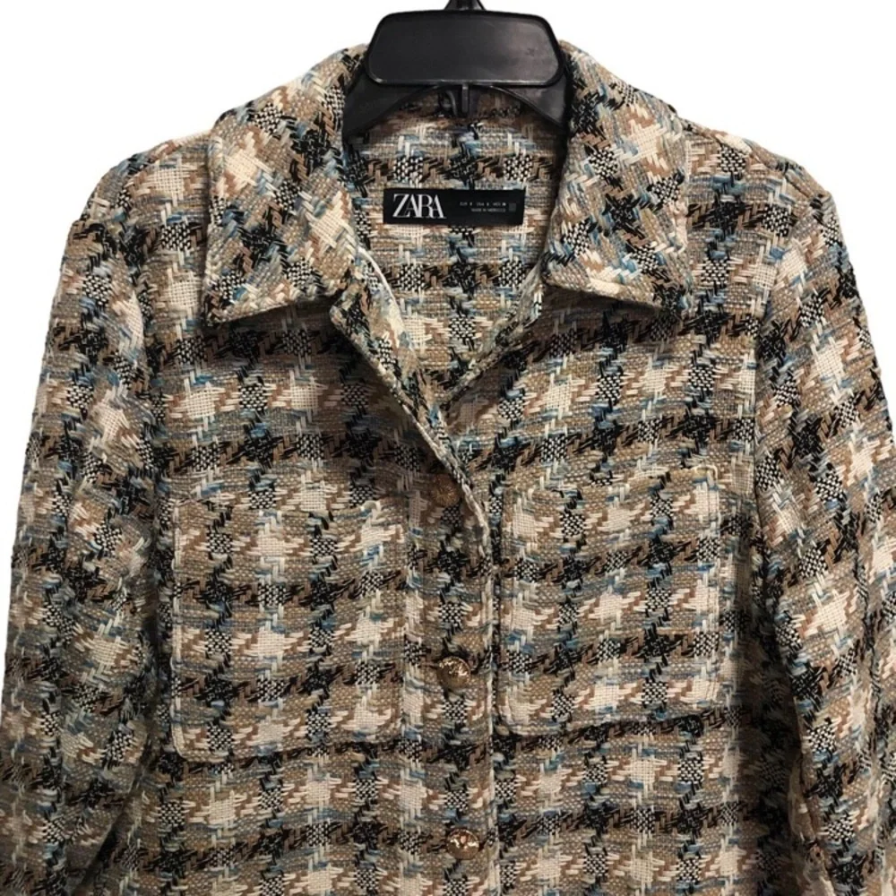 Zara Multi Color Button Front Shacket - Picture 11 of 11